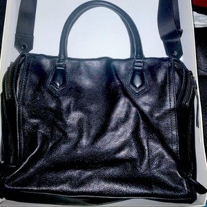 Leather laptop bag